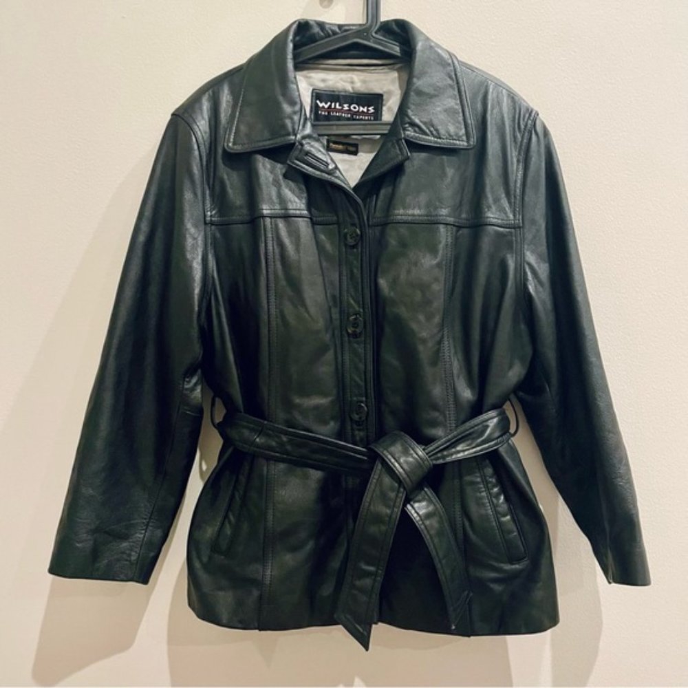 Wilsons Leather Women’s Belted Jacket w/ Removable 3M Thinsulate Liner | Size XL - Picture 10 of 16